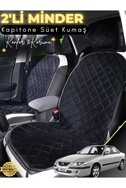 stiloto وسادة مقعد سيارة من جلد الغزال متوافقة مع مازدا 626 مكونة من قطعتين |...