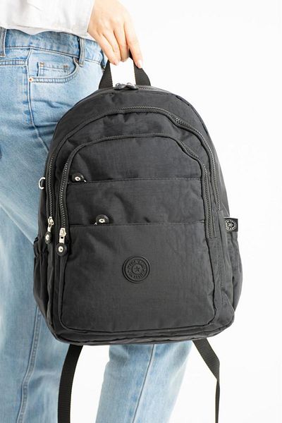 Baginn Unisex School Bag Clinker Fabric Backpack Multi-Pocket Lightweight Rainproof 42*30 cm