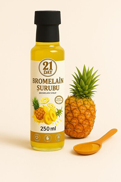 21DAY Bromelain Ananas İçeren Detox Şurubu