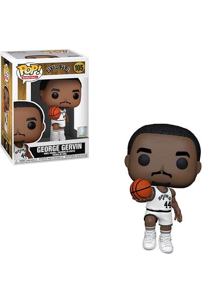 Funko بوب! NBA: أساطير - جورج جيرفين - (ملعب سبيرز) - فينيل - تمثال فينيل قابل للتجميع