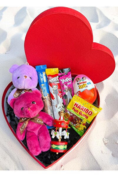 Genel Markalar Sevgiliye Hediye Kalp Kutuda Ayıcıklar Çikolatalar - Çikolata ...