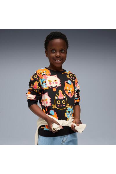 Puma Moody Cat Crew Unisex Kids Sweatshirt