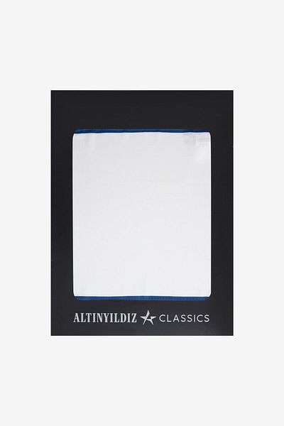 ALTINYILDIZ CLASSICS Ανδρικό μαντήλι με λευκό-ναυτικό μοτίβο
