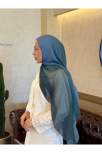 Modakaşmir شال القمر بنمط التدرج المتوهج