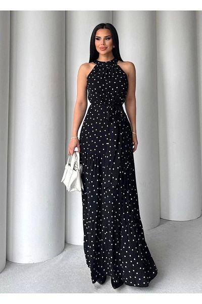 UGETTA Polka Dot Slit Dress N4233