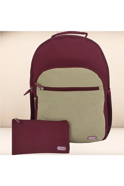 Roco Basic 2 Tone Mix Backpack with Accessory