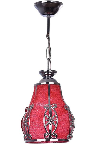sefline Cem Single Chandelier Hundle Red-Crome Lucea New Shop 1109836