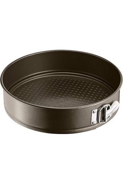 TEFAL Baking Mold | Easy Grip Springform 23Cm | Brown | Removable Belt | Carbon Steel | Non-Stick Coating