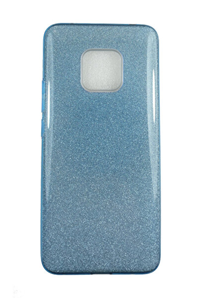 OEM Husă compatibilă cu Huawei Mate 20 Pro, silicon cu sclipici, albastră