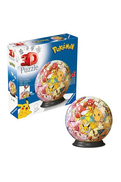 RAVENSBURGER - 3D puzzle ball Pokemon characters 72 pieces