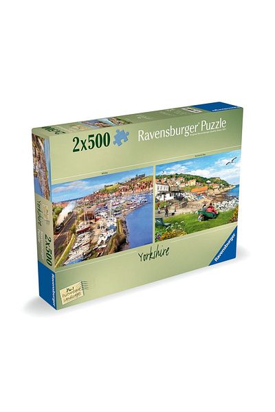 RAVENSBURGER - Puzzle picturesque landscapes Yorkshire Whitby and Runswick Bay 2x500 pieces