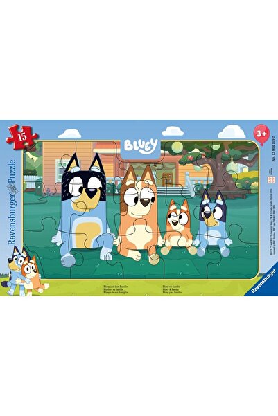 RAVENSBURGER - Puzzle tip rama Bluey 15 piese