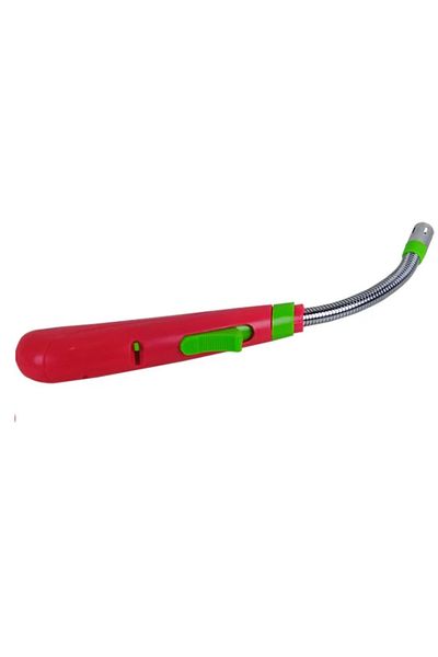 KlaussTech lighter for gas stove, Gas, Flexible head, Rechargeable, Compact design, Red color