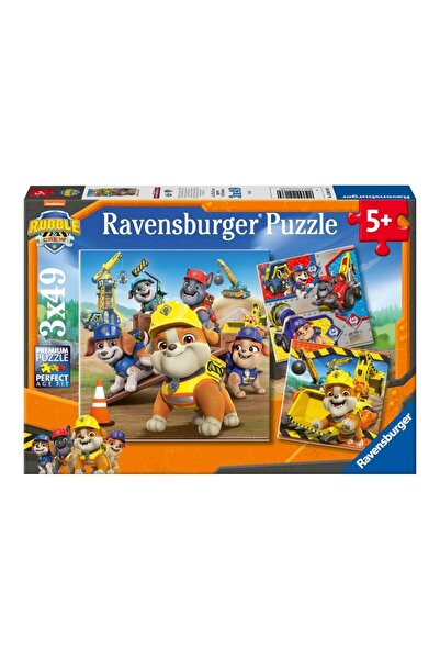 RAVENSBURGER - Puzzle Rubble si echipa lui 3x49 piese