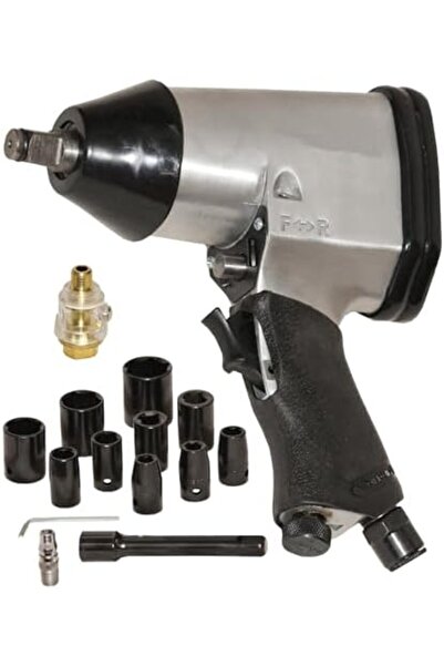 Generic Air Impact Wrench, 1/2 Inch Drive With Sockets and Extension, 17 PCS set