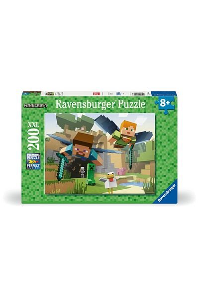 RAVENSBURGER - Puzzle aventurile Minecraft 200 piese XXL