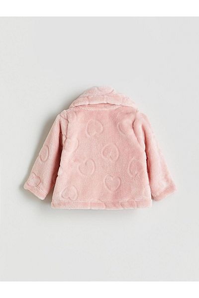 LC Waikiki Baby Collar Baby Girl Plush Coat (W5)
