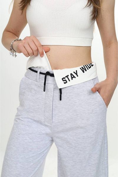 Jannock Pantaloni de sport pentru fete, 100% bumbac, garniți cu 2 fire