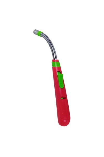 KlaussTech Stove Lighter, Gas Use, Flexible Head, Ergonomic And Compact, Red Color