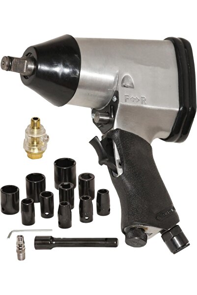 Generic Air Impact Wrench, 1/2 Inch Drive With Sockets and Extension, 17 PCS set