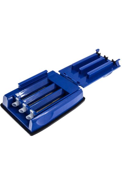 KlaussTech Manual Cigarette Making Machine, 3 Injectors, 130 x 65 x 45 mm, Blue