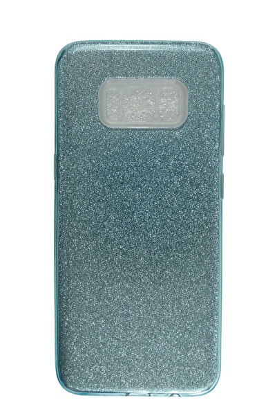 OEM Carcasă compatibilă cu Samsung Galaxy S8, silicon cu sclipici, turcoaz