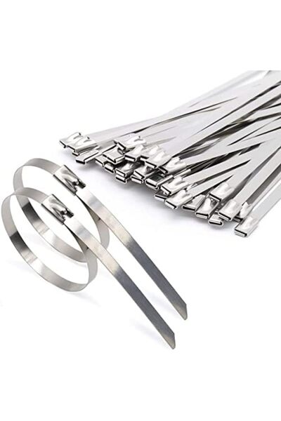 Generic روابط كابلات من الفولاذ المقاوم للصدأ CROCEAUTO مقاس 7.9 * 350