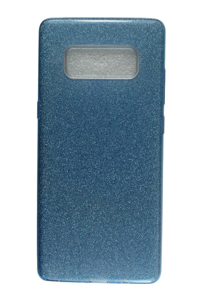 OEM Carcasă compatibilă cu Samsung Galaxy Note 8, silicon cu sclipici, albastră