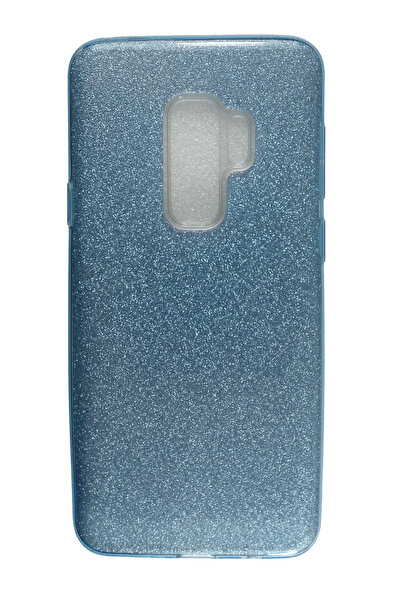OEM Carcasă compatibilă cu Samsung Galaxy S9 Plus, silicon cu sclipici, albastră