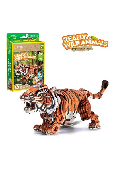 Cubic Fun - Wild Animals 3D Puzzle Siberian Tiger 87 pieces