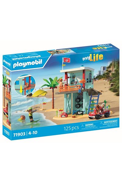 Playmobil - Lifeguard tower and beach vehicle role play toy