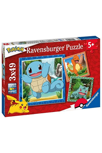 RAVENSBURGER - Puzzle personaje Pokemon 3x49 piese