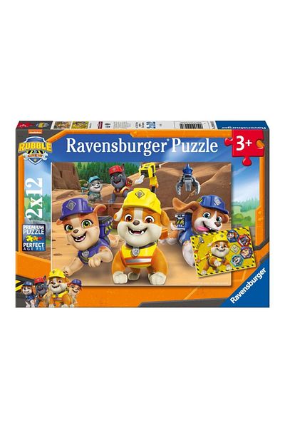 RAVENSBURGER - Puzzle Rubble and his team 2x12 pieces