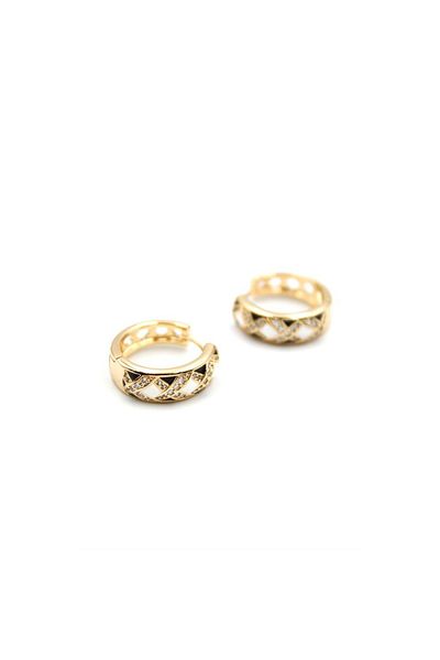 SepetBudur Jewelled Earrings - Gold