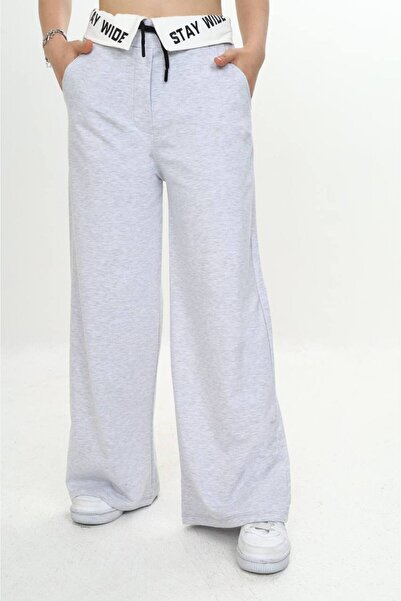 Jannock Kız Çocuk 2 İplik Garnili %100 Pamuk Spor Eşofman Altı