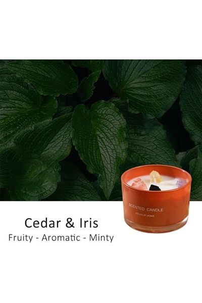 ruidisen Scented Candle, Lasting Soy Wax Aromatherapy Candle for Home Spa Office Décor 90g - Orange