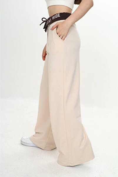 Asortik Kids Kız Çocuk %100 Pamuk Garnili Pantolon