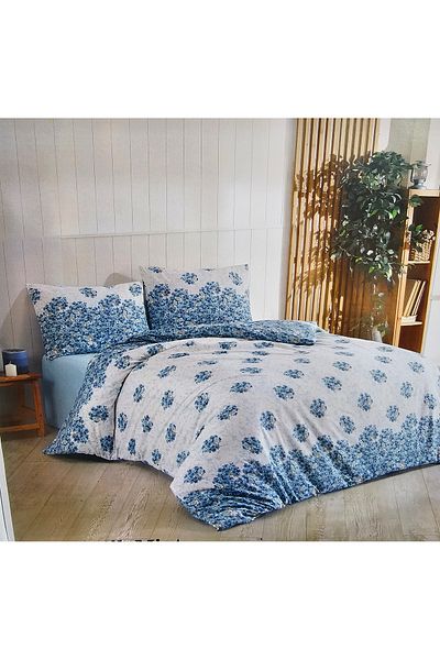 Weekend Home Cotton Double Personality Bedding Set Romantic Turquoise