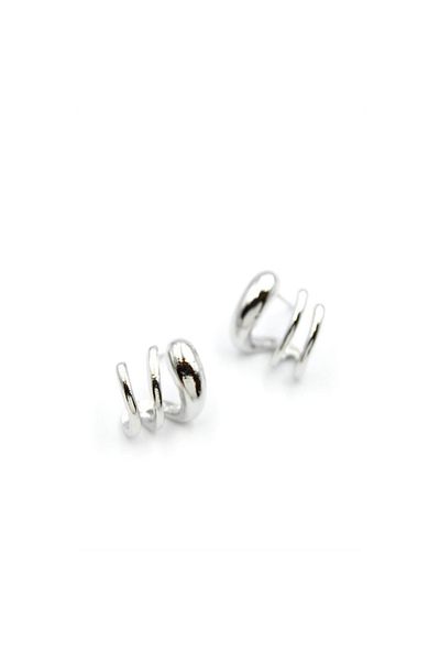 SepetBudur 3-Piece Look Earrings - Silver