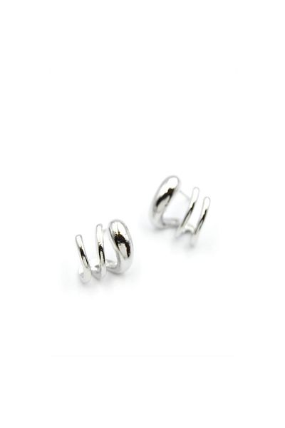 SepetBudur 3-Piece Look Earrings - Silver