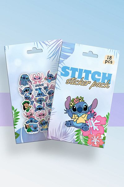 Planet Butik Stitch Boxed Sticker Set of 18
