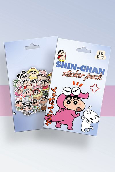 Planet Butik Shin-Chan Boxed Sticker Set of 18