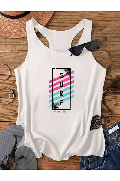 FAVORİST Surf Swimmer Women's Tank Top