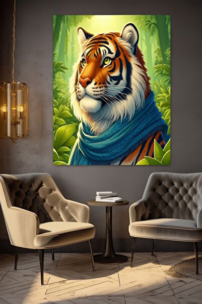 özkacar TIGRAJ KOJI JE TERAPIST SLIKA NA PLATNU ZA ZID U KUĆI, DNEVNOJ SOBI, ...