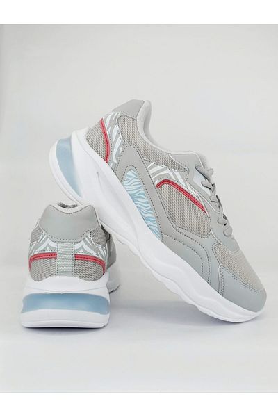 Ayakkabı Durağı Women's Lightweight Comfortable Colorful Sports Shoes Ice White