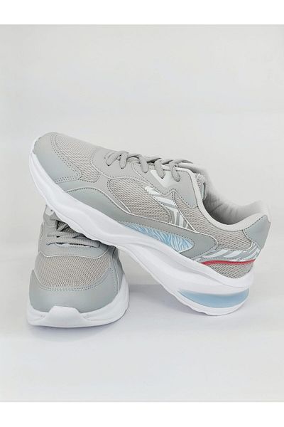 Ayakkabı Durağı Women's Lightweight Comfortable Colorful Sports Shoes Ice White