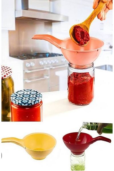 Doğuş Mutfak Plastic Jar Canning Funnel with Handle 05478