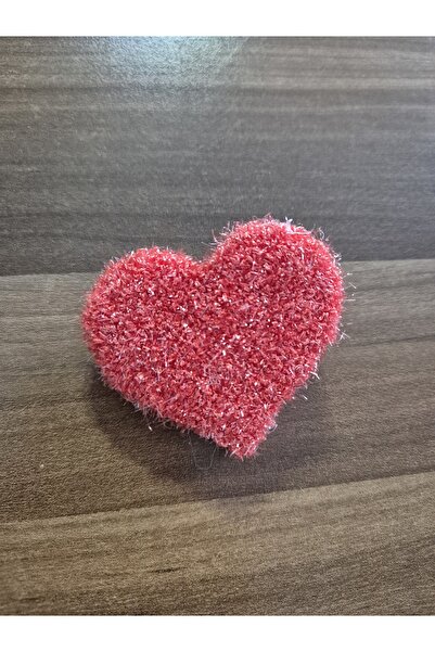 ATÖLYE MİLLA PEMBE SİMLİ İP KALPLİ PUNCH TOKA