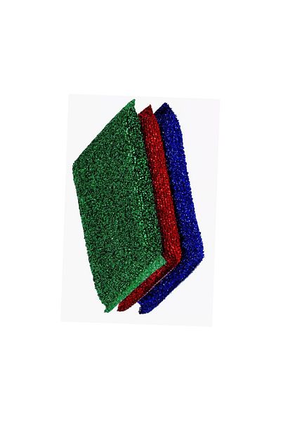 Bisbell Mesh Scrubber 3Pcs,Cleaning Scrubber 12.5X8.5X2Cm
