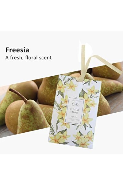 CD Scent Sachets, Hanging Lasting Air Freshener for Wardrobes & Cars Décor 20g-Vanilla 01#